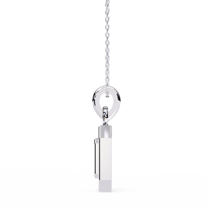Silver Portal Diamond Pendant