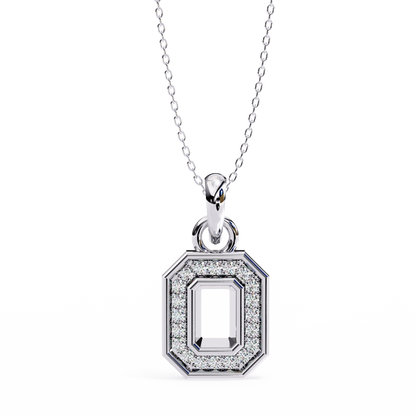Silver Portal Diamond Pendant