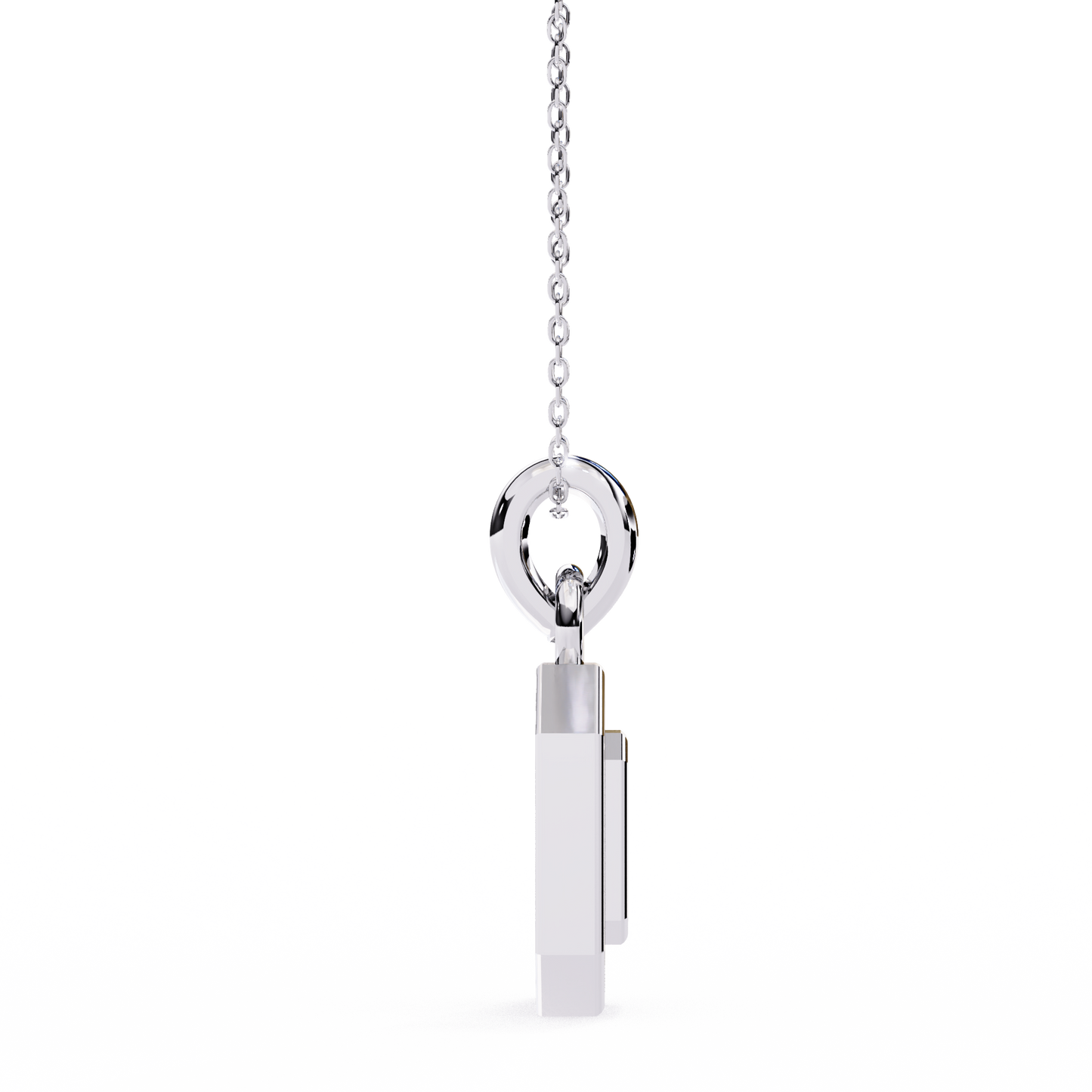 Silver Portal Diamond Pendant