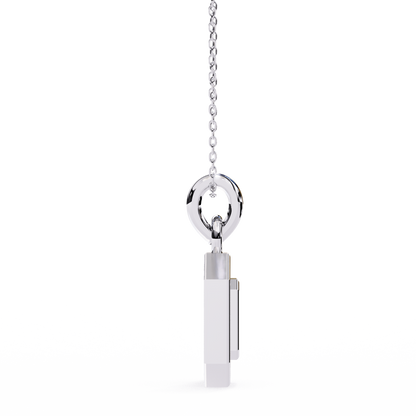 Silver Portal Diamond Pendant