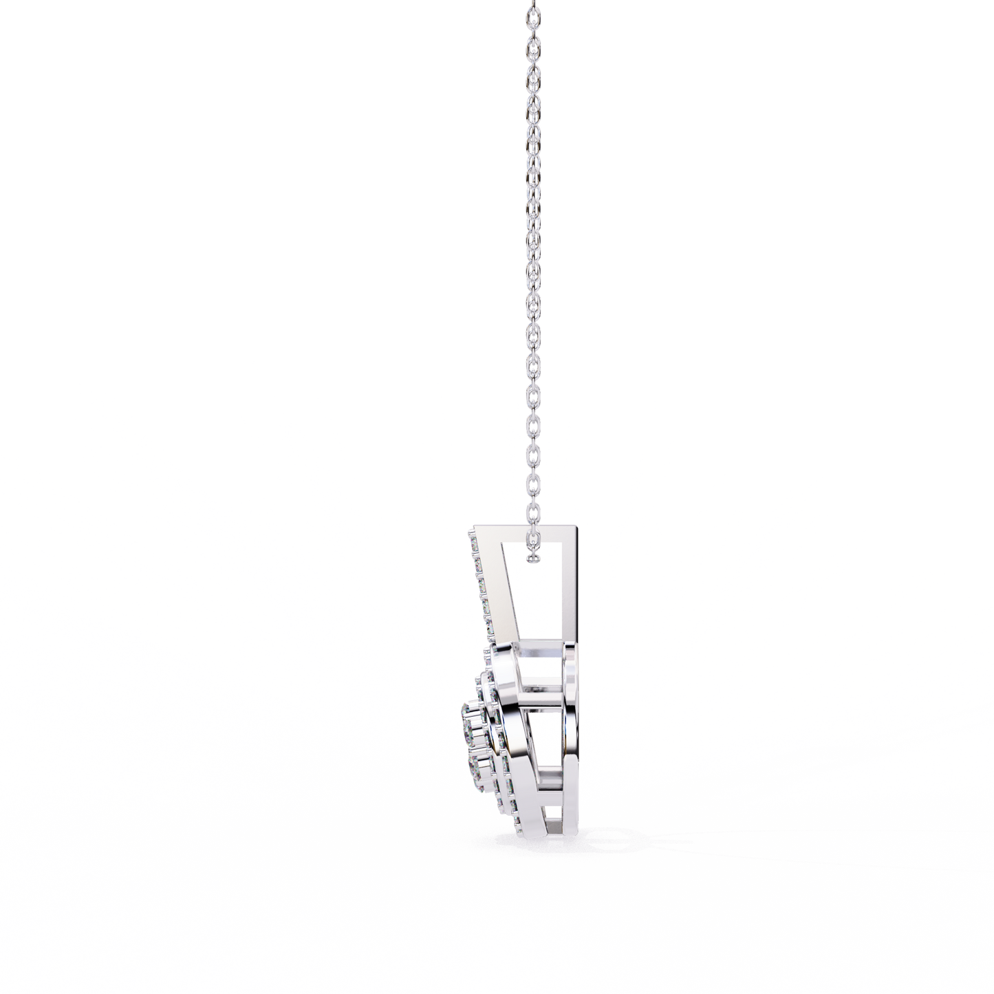 Silver Stardust Orb Necklace