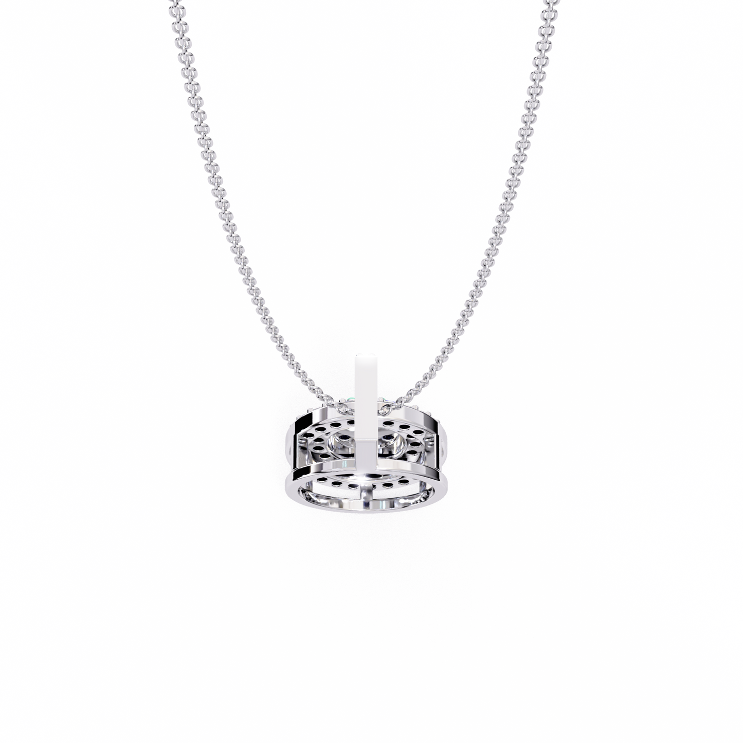 Silver Stardust Orb Necklace