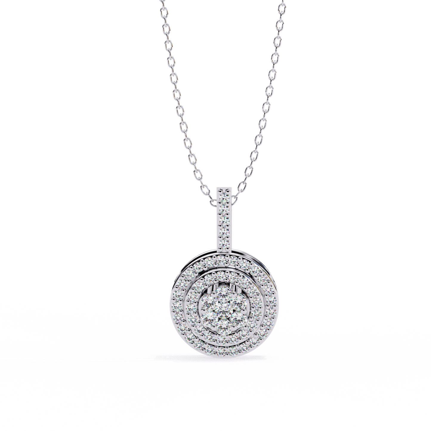 Silver Stardust Orb Necklace