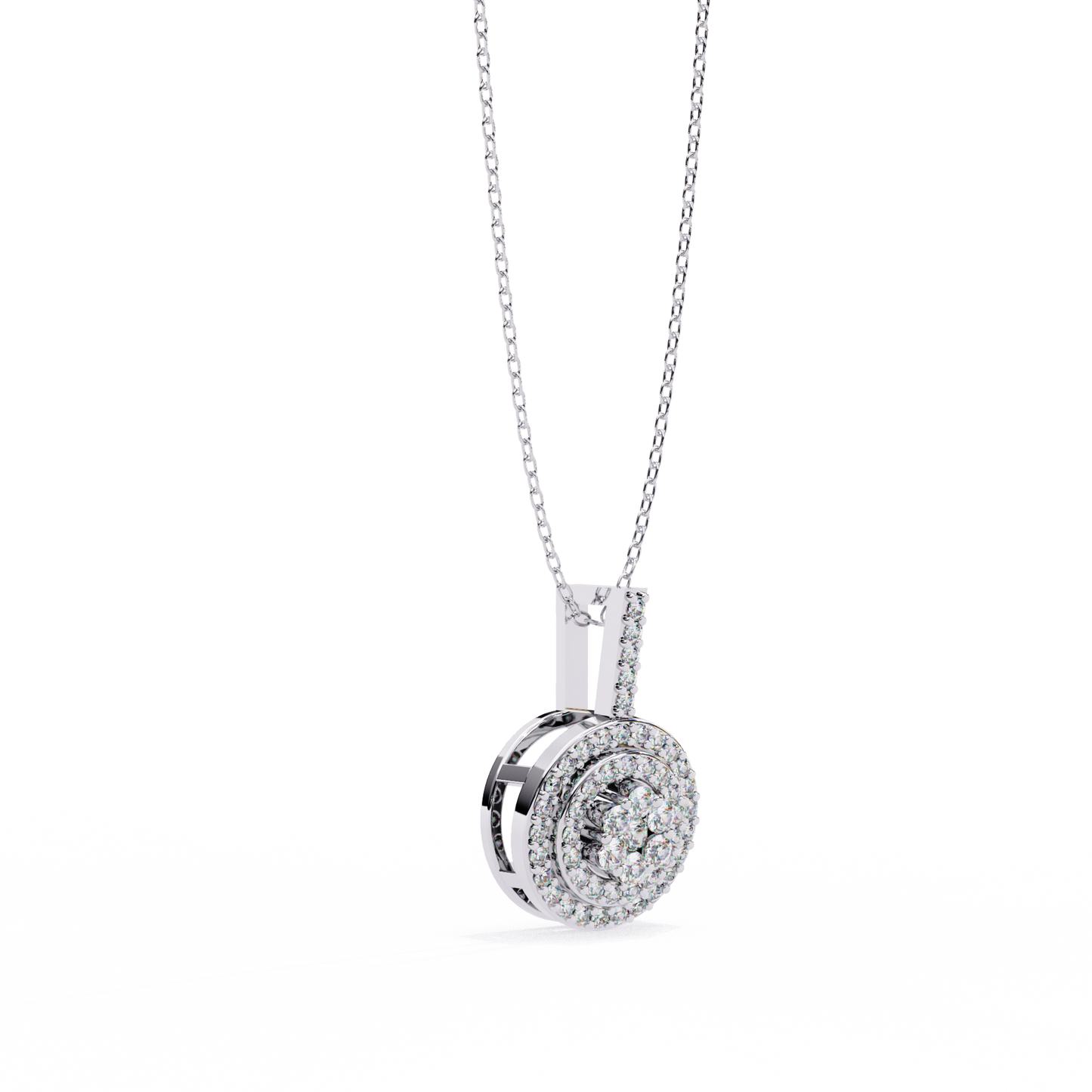 Silver Stardust Orb Necklace