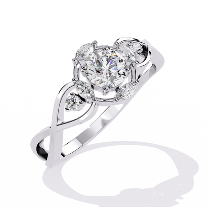 Silver Vintage Bloom Ring