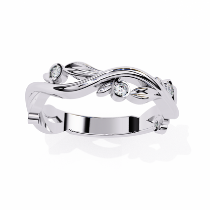 Silver Enchanted Vine Ring