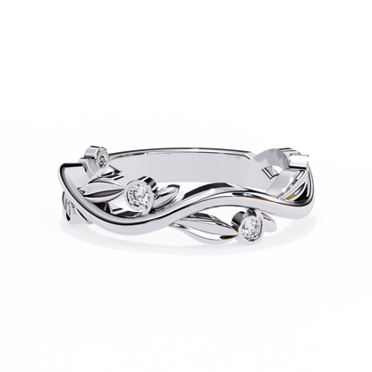 Silver Enchanted Vine Ring