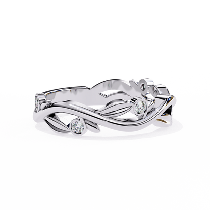 Silver Enchanted Vine Ring