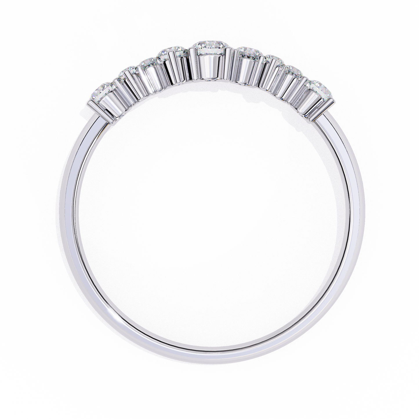 Silver Firework Diamond Ring