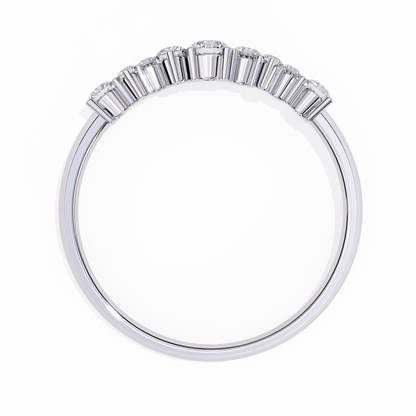 Silver Firework Diamond Ring