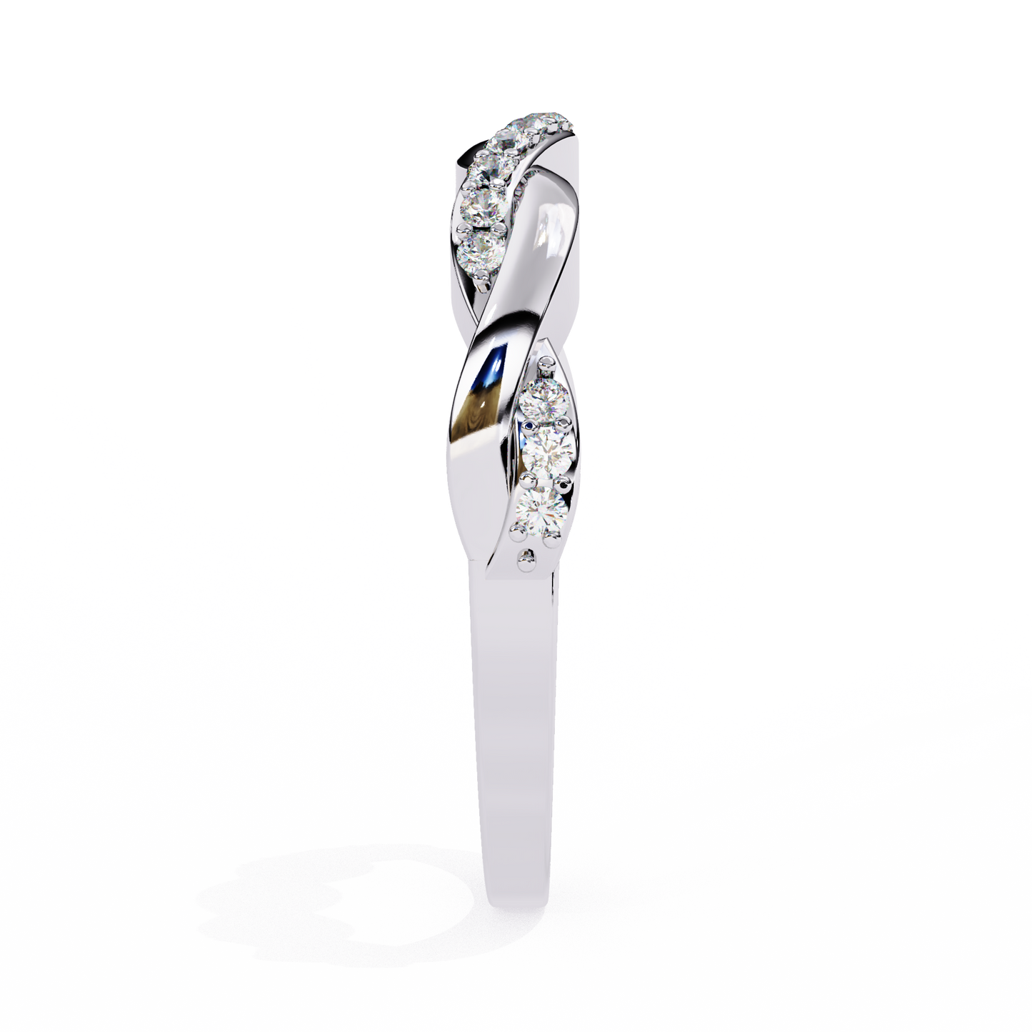 Silver Destiny Braid Ring