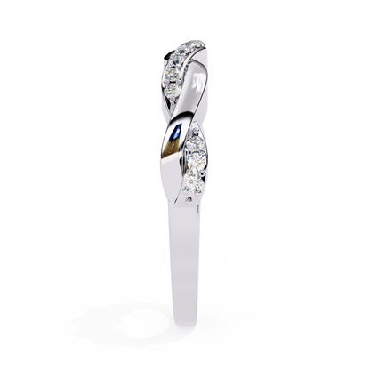 Silver Destiny Braid Ring