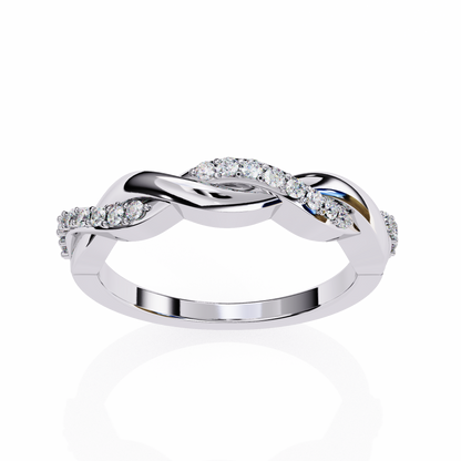 Silver Destiny Braid Ring