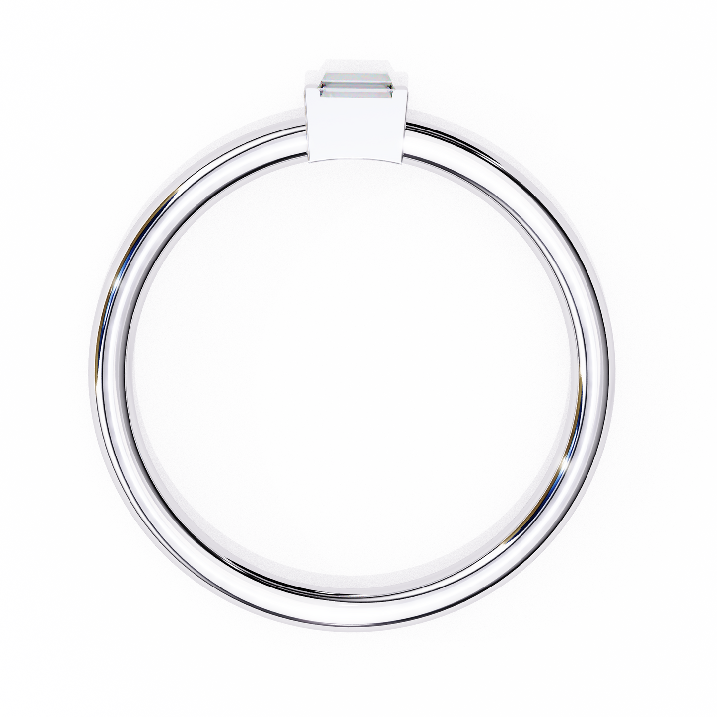 Silver Stackable Baguette Ring