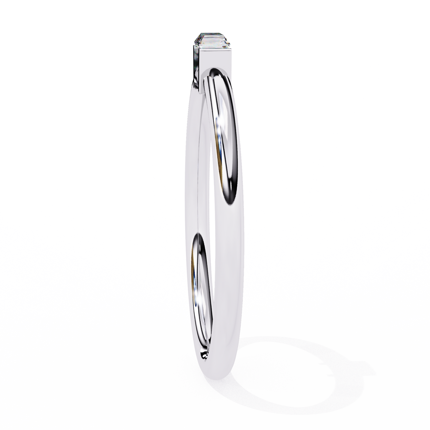 Silver Stackable Baguette Ring