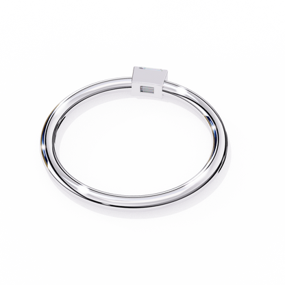 Silver Stackable Baguette Ring