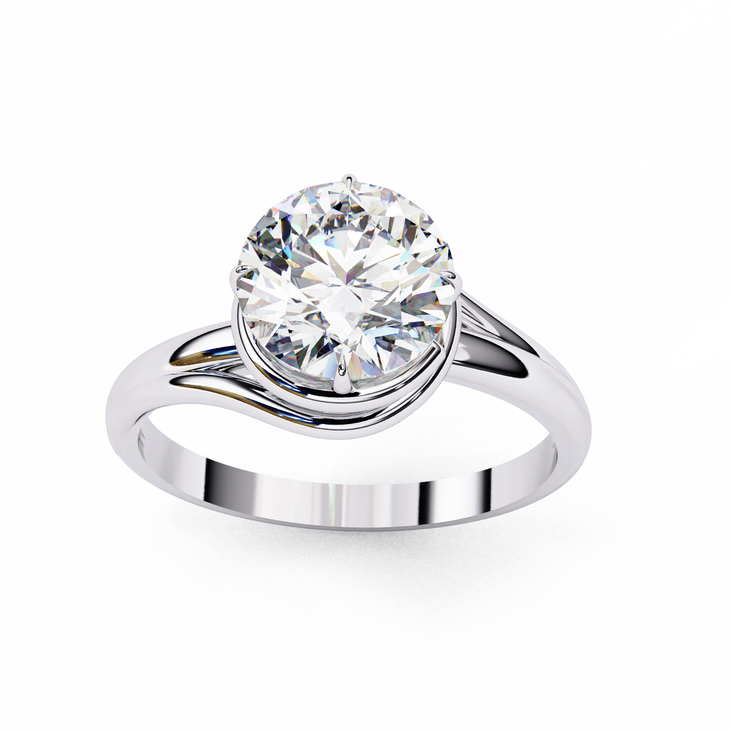 Silver Elegance Twist Ring