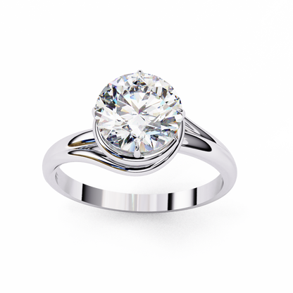 Silver Elegance Twist Ring