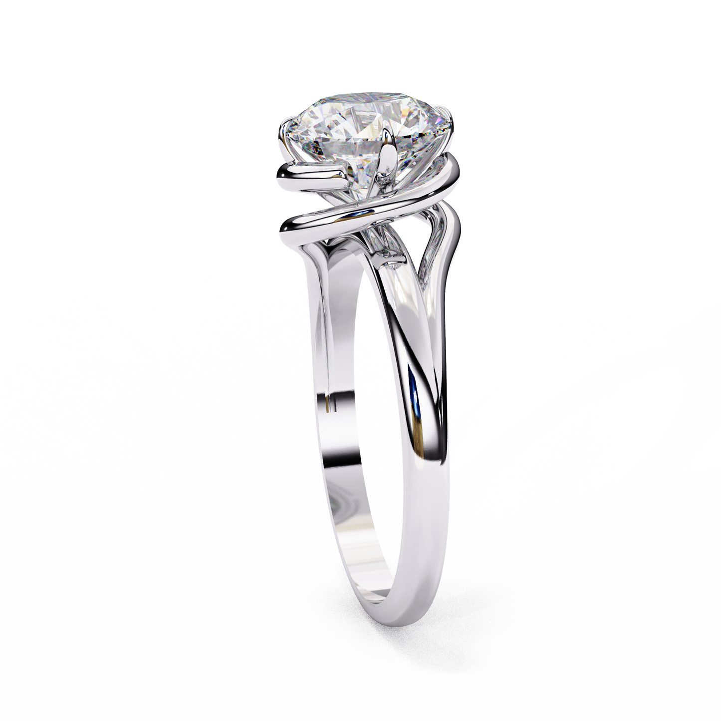 Silver Elegance Twist Ring