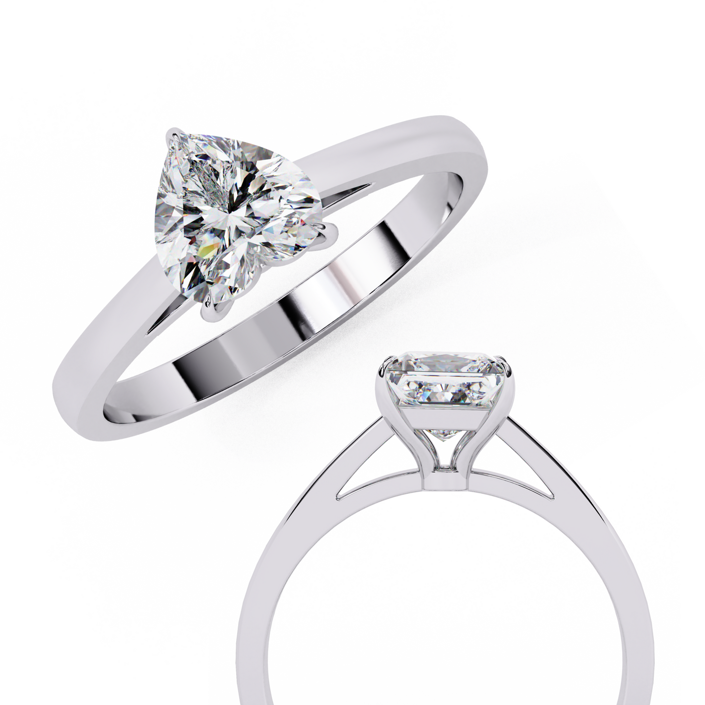 Silver Love Heart Ring