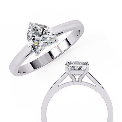 Silver Love Heart Ring