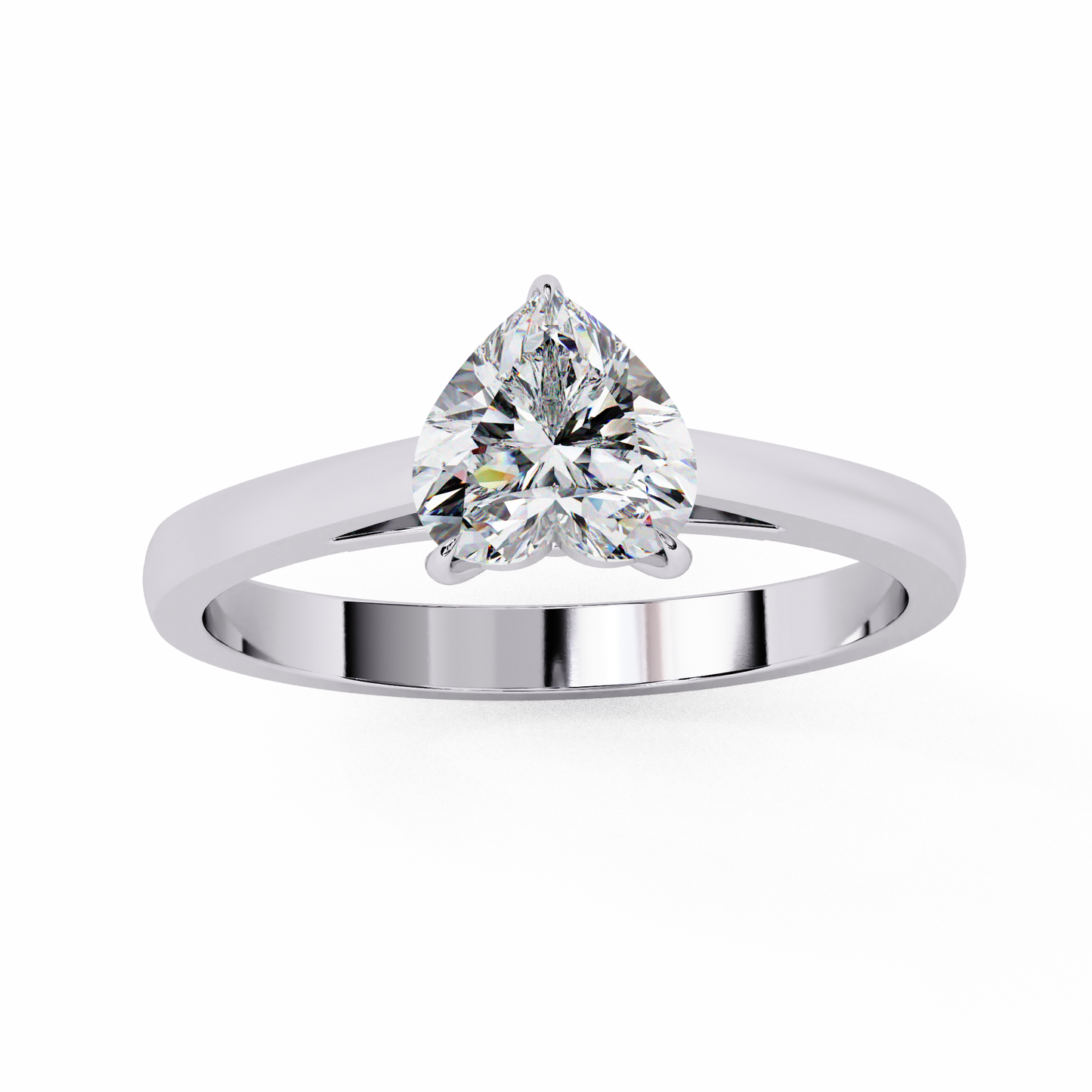 Silver Love Heart Ring
