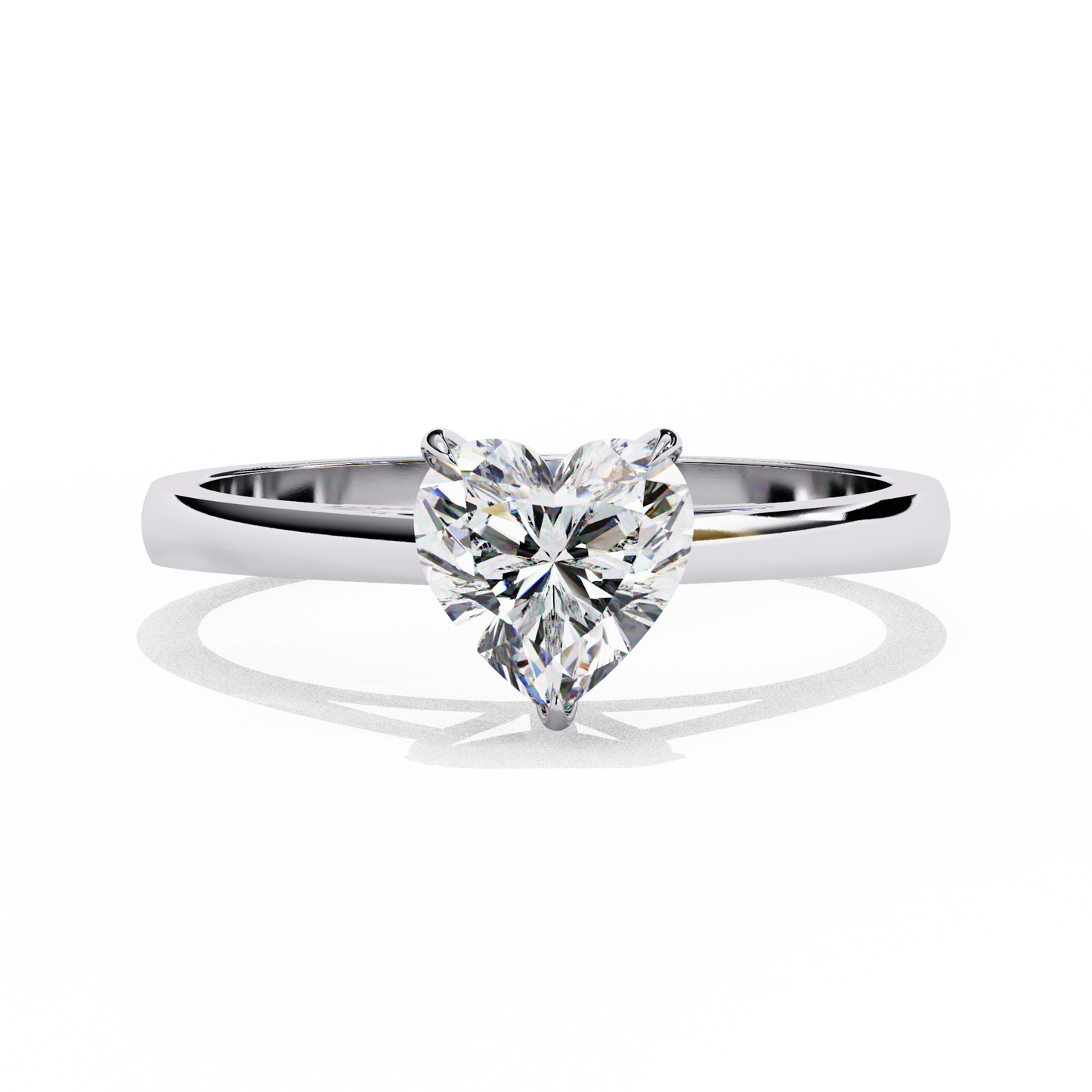 Silver Love Heart Ring