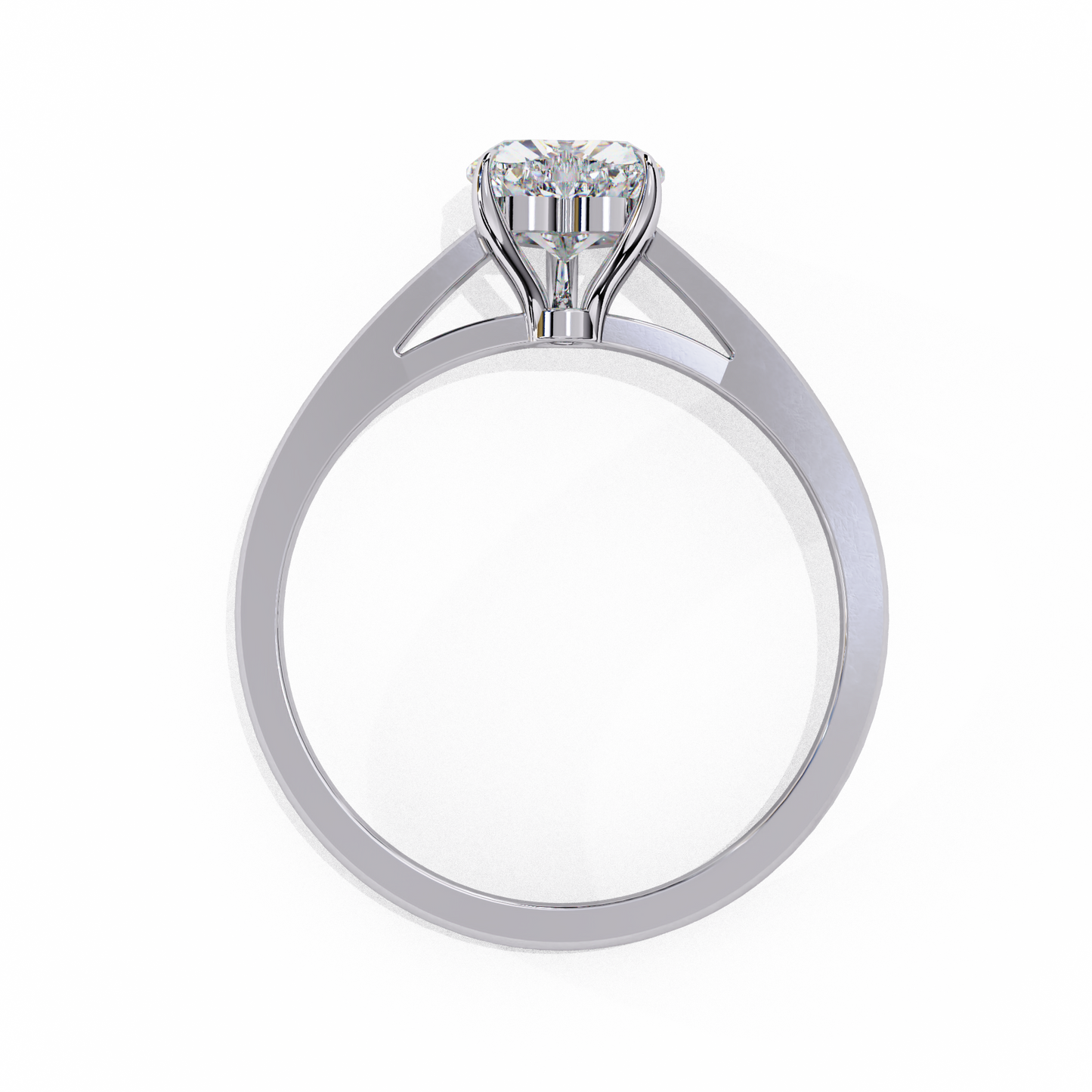 Silver Love Heart Ring