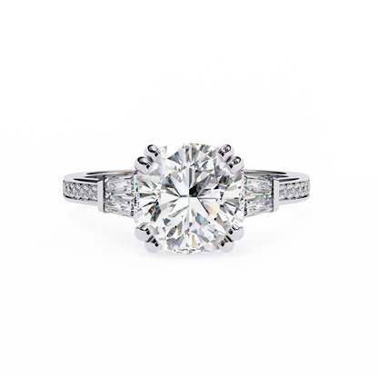 Silver Promise Trapezoid Ring