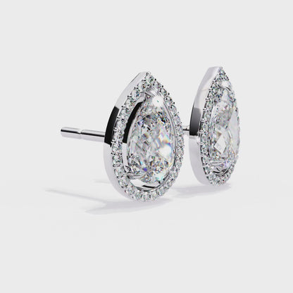 Silver Elysian Drops earrings