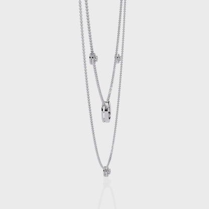 Silver Constellation Layered Necklace