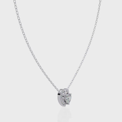Silver Eternal Love Heart Pendant