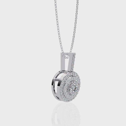 Silver Stardust Orb Necklace