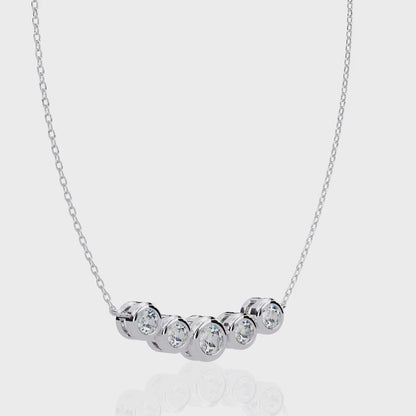 Silver Five Wishes Necklace
