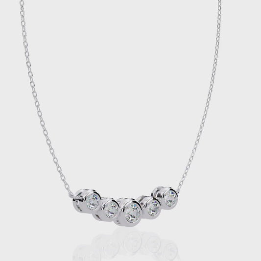 Silver Five Wishes Necklace