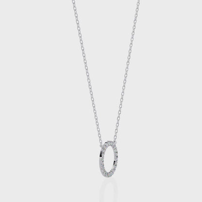 Silver Circle of Light Pendant