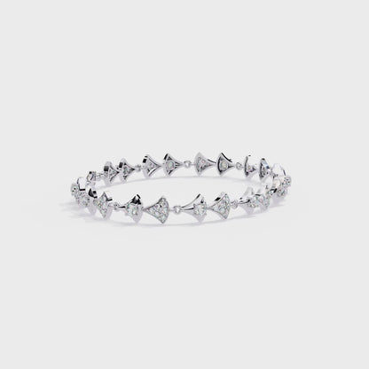 Silver Elysian Wings bracelet