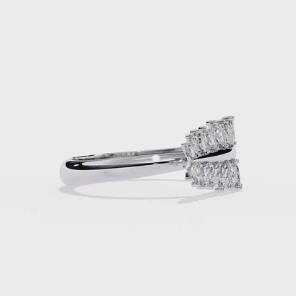 Silver Marquise Leaf Ring